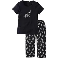 Bonprix Pyjama corsaire à manches courtes