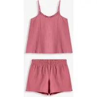 Bonprix Pyjashort en gaze de coton douce avec top à fines bretelles