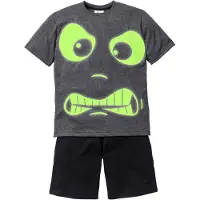Bonprix Pyjashort à imprimé phosphorescent (ens. 2 pces)