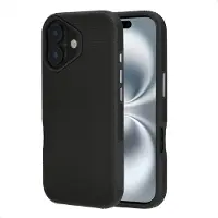 Accezz Coque Tough avec MagSafe pour Apple iPhone 16 - Noir