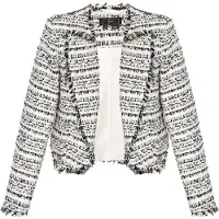 Faina Blazer noir / blanc cassé