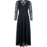 Banned Retro Robe longue Rockabilly de - Florence - Robe Longue avec Dentelle - XS - 4XL - pour Femme - noir - Taille 3XL