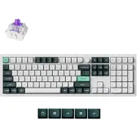 Keychron Q6 HE QMK Clavier mécanique sans fil, QWERTY US, Gateron Double-Rail Magnetic Nebula Switch Q6H-M1