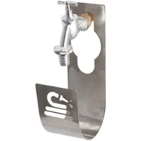 Esschert Design Robinet pour support de tuyau d'arrosage design Eschert en acier inoxydable