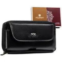 Peterson Portefeuille en cuir pour femmes Xomath Noir Taille unique