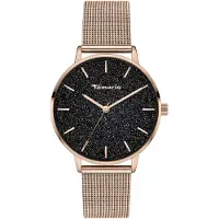 Tamaris Montre à affichage analogique 'Shiny Sparkle' or rose / noir