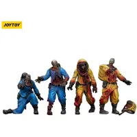 Joy toy Zombie Dark Source Biochemical Lab Team Figure 4 Pack 8 Cm Multicolore