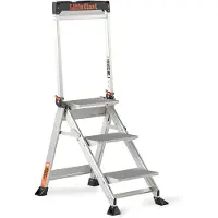 Altrex Jumbo Step 3 Marches - Simple - Aluminium - 3 Marches - Avec Barre D'appui - Hauteur De Travail Max. 2,66 M