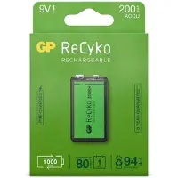 GP - BLISTER DE 1 PILE RECHARGEABLE 9V - 200MAH NIMH