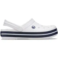 Crocs Crocband, modèle sabot, blanc/bleu marine, taille 46, blanc marine, pointure européenne 29/30