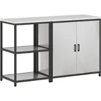 vidaXL Ensemble de rangement pour la cuisine HATTEM, 2 pièces, argent, acier inoxydable
