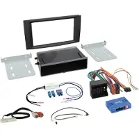 ACV Kit 2 DIN avec vide poche compatible avec VW T5 2003-2015/Touareg 2003-2010 SWC