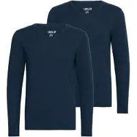 !Solid T-Shirt 'Basil' bleu foncé