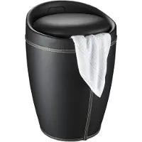 Wenko Tabouret Candy simili cuir noir