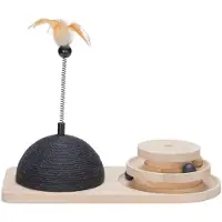 Designed By Lotte Tour de jeu en bois & balle à griffer Maia 50x24,5x38cm chat