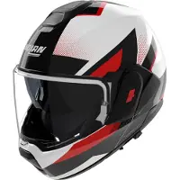 Nolan Casque modulable N120-1 Ciclone, noir/blanc/rouge, M (58)