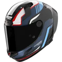 Nolan Casque X-804 RS Ultra Carbon Piega, bleu/rouge, S (56)
