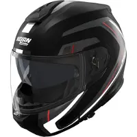 Nolan Casque modulable N100-6 Radiante, noir/gris/rouge, S (56)