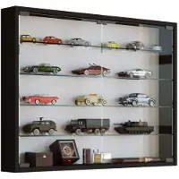 VCM Bois verre suspendu vitrine murale collectionneur vitrine Mandosa L Bois verre suspendu vitrine murale collectionneur vitrine Mandosa L