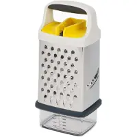Joseph Joseph Râpe Multi-Grip - Joseph Joseph - Acier Inoxydable - 4 Lames - Ergonomique
