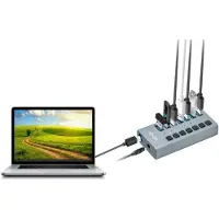 I-Tec Concentrateur Charging HUB - - 7 ports USB 3.0 - Plug &amp; Play - Recharge USB standard