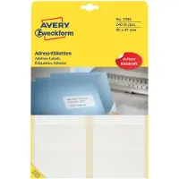 Avery Étiquettes d'adresses permanentes Zweckform