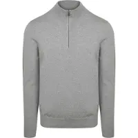 Profuomo Pullover Demi-Zip Luxury Gris taille XL