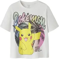 Name it T-Shirt 'NKFMuba Pokemon' jaune / rose / noir / blanc naturel