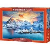 Castorland Puzzle Lever de Soleil sur Sakrisoy, Lofoten, Norvège - 1000 pièces