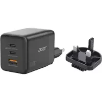 Acer Charger 100w 2 x USB-C + 1x USB-A ports, black