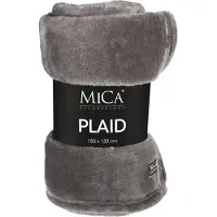 Mica Decorations Plaid Polaire Anthracite 180x130