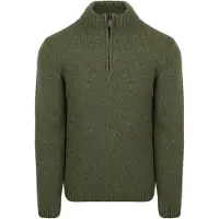 Suitable Pull Demi-Zip Donnegal Tweed Laine Eco Vert