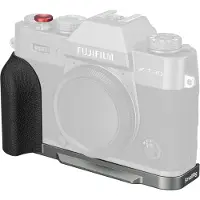 SmallRig Plaque de montage en L 5665 avec poignée en silicone pour FUJIFILM X-T30 / X-T30 II / X-T30 III, argent anthracite