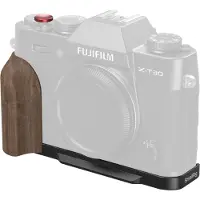 SmallRig Plaque de montage en L 5666 avec poignée en bois pour FUJIFILM X-T30 / X-T30 II / X-T30 III, noire