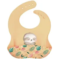 SASSI JUNIOR Bavoir En Silicone Gnawy Le Paresseux