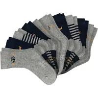 Schiesser Chaussettes gris / orange / noir