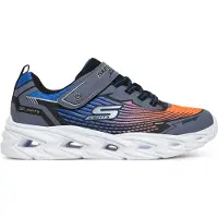 SKECHERS Baskets 'VORTEX 3.0' bleu / gris / orange clair / noir