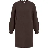 Vila Nikolina Long Sleeve Short Dress Marron XL Femme