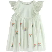 Next Robe vert pastel / violet / orange