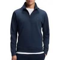 BOSS pour homme. 50468926 Sweatshirt polaire col zippé Navy (XXL), Bleu, Casuel, Coton, Marine