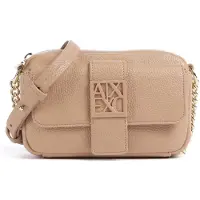 Armani Exchange pour femme. XW000324AF11902U6149 Mini sac à bandoulière avec logo beige (OSFA), Casuel, Polyester