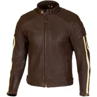 Merlin Icon D3O Veste en cuir de moto perforée