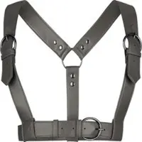 Killstar Harnais Gothic de - Desolate Spirit Harness (Grey) - pour Femme - gris - Taille XL-XXL