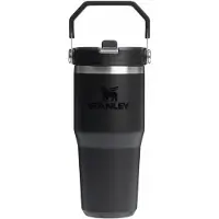 Stanley IceFlow Flip Straw 2.0 Tumbler gourde thermos en acier inoxydable Black 2.0 1 pcs