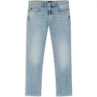 HUGO BOSS pour homme. 50556874 Jeans Delaware slim fit turquoise (34/32), Bleu, Casuel, Coton, Denim