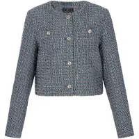 Faina Blazer bleu marine / bleu cyan / gris