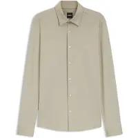 BOSS Chemise Slim Fit en tissu stretch performant structuré