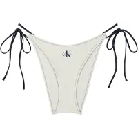 Calvin Klein Lv00q61215 Side Tie Bikini Bottom Blanc M Femme