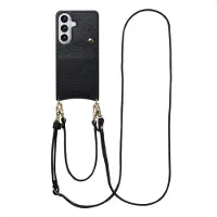 Selencia Coque de télephone Nova avec cordon et porte-cartes Samsung Galaxy S26 - Noir