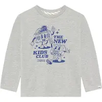 Noppies T-Shirt bleu foncé / gris chiné